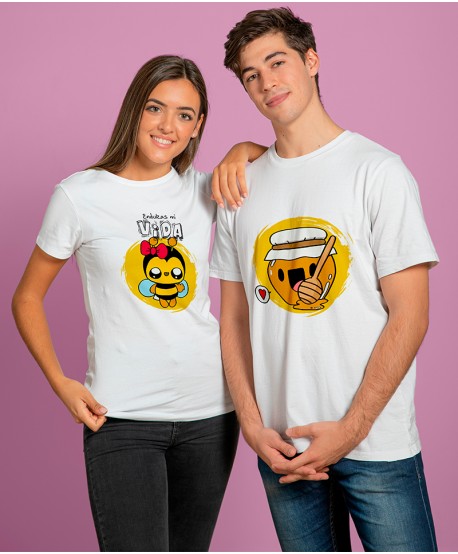 CAMISETA PAREJA MIEL