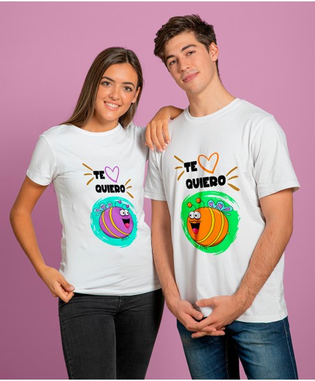 CAMISETA PAREJA TE QUIERO