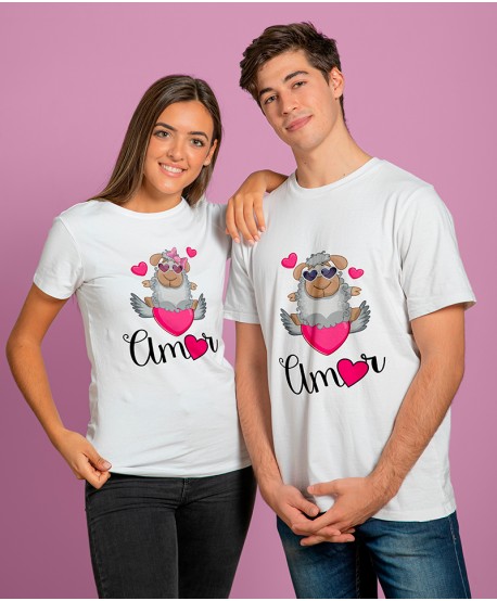 CAMISETA PAREJA OBEJITAS AMOR
